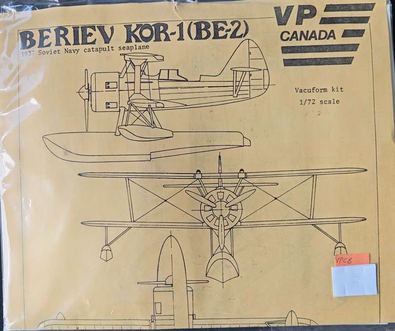 VP Canada, Beriev KOR-1 (Be-2)  Vacuum Kit No. 8 | 1:72