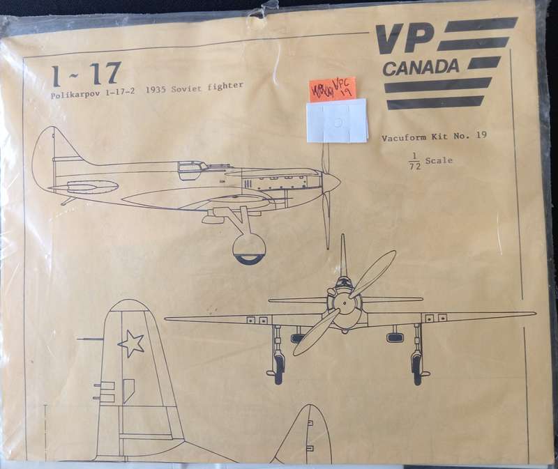 VP Canada, Polikarpov I-17-2  Vacuum Kit No. 19 | 1:72