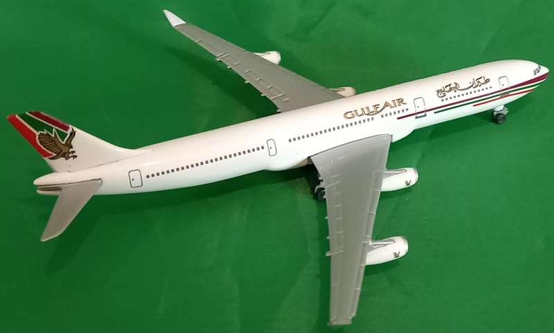 Herpa Wings, Gulf Air Airbus A340-300  - 1/500 Scale