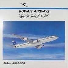 Herpa Wings, A340-300 Kuwait Airways with Stand - 504577 - 1:500