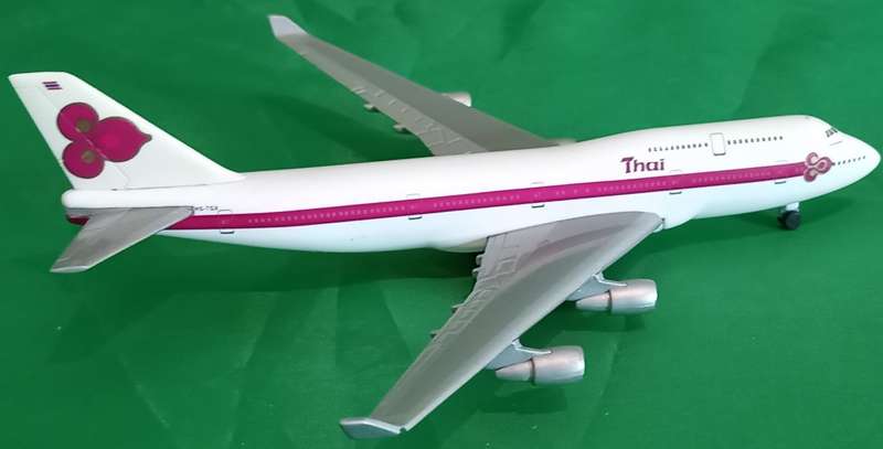 Herpa Wings, Thai, Boeing 747-400, Nr. 500616, Reg. HS-TGX, 1-500 Scale