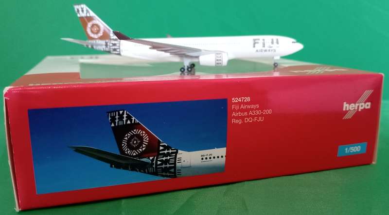 Herpa Wings, Fiji Airways, Airbus 330-200, Nr. 524728, Reg. DQ-FJU, 1/500 Scale