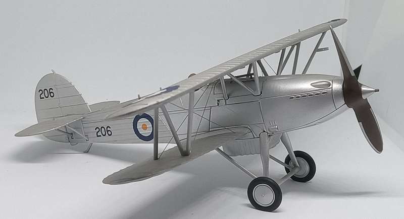 Hobby Master 1:48 Air Power Series HA8002 Hawker Fury Mk I Diecast Model SAAF , Oct. 1940 '206',