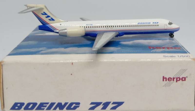 Herpa Wings, Boeing 717, Reg. N717XE, 510370, 1,500 Scale