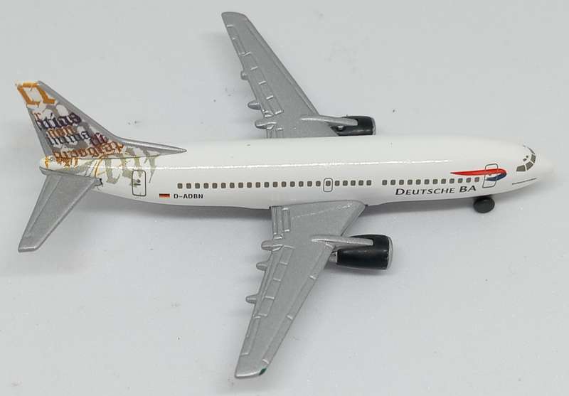 Herpa Wings, Deutsche BA, Boeing 737-300, Popart, Reg. D-ADBN, 511506, 1,500 Scale