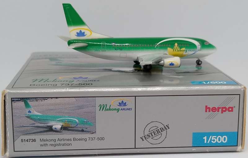 Herpa Wings, Club Mekong Airlines Boeing 737-500 1:500 XU-735 514736