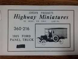 Jordan Products, Highway Miniatures HO Model Kit JP360-216 1925 Ford Panel Truck