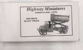 Jordan Products, Highway Miniatures HO Model Kit JP360-227 1923 Mack Hi-Lift Truck Kit