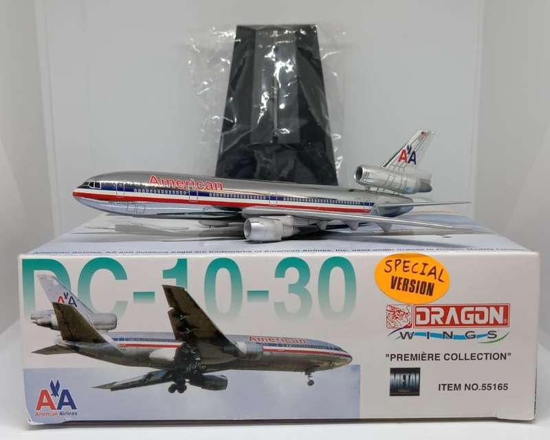 Dragon Wings, American Airlines DC-10-30 Chrome! N137AA, DW55165 Special Version