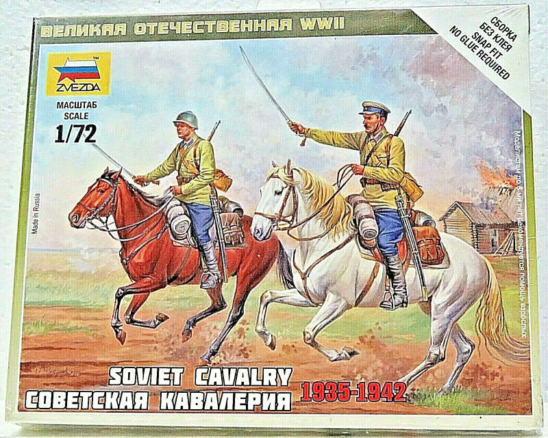 Soviet Cavalry 1935-1942 WWII Plastic Model 1/72 Scale Zvezda 6161