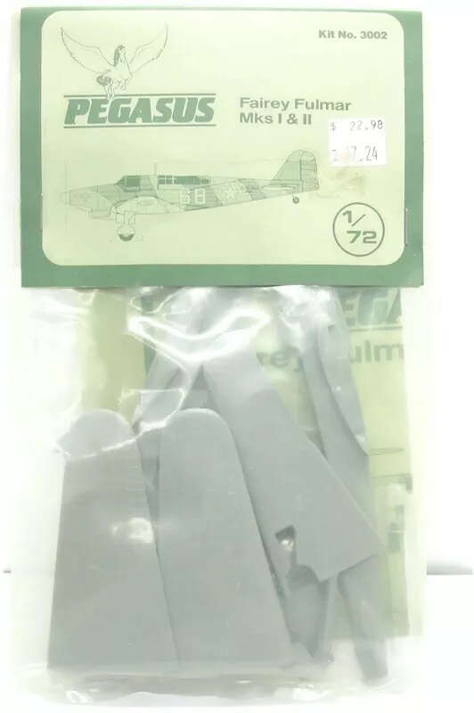 Pegasus Model,  Fairey Fulmar Mk.I / Mk.II No. 3002 1:72 Scale