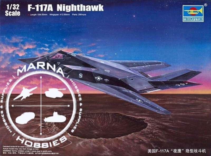 Trumpeter Model, F-117 Nighthawk No. 03219 | 1:32 Scale