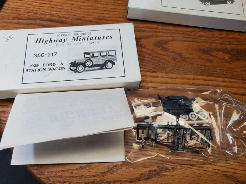 Jordan Products, Highway Miniatures 1929 Ford A Station Wagon Kit 360-217 HO