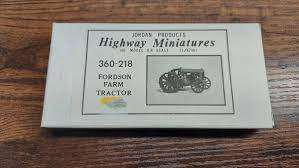 Jordan Products, Highway Miniatures 1920s Fordson Farm Tractor Kit, HO  360-218,