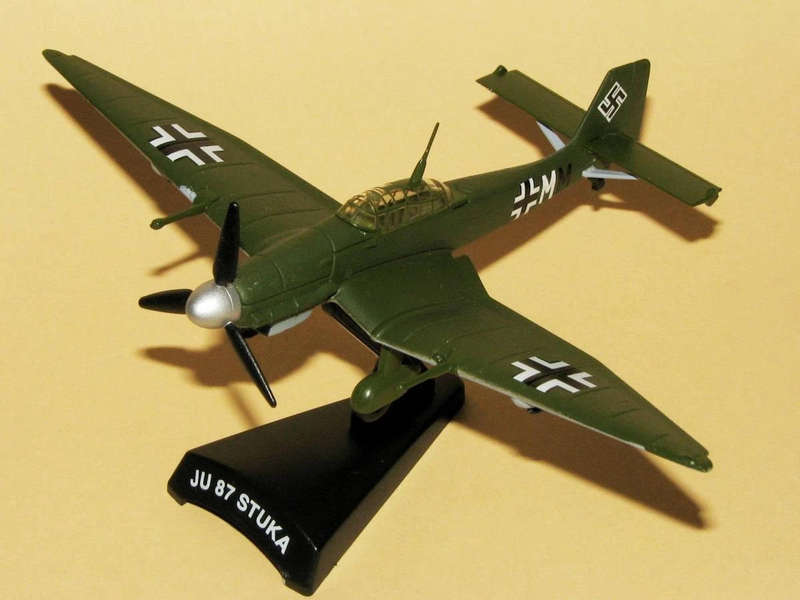 Del Prado Model, Ju87 Stuka World Fighter No.4 1/110 Scale Die-Cast - NO BOX