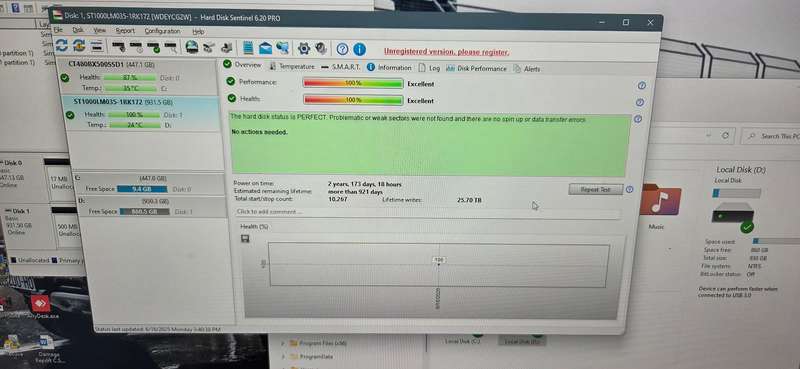 3X 1TB 2.5 HDD Drives