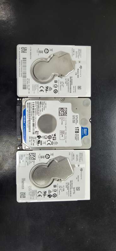 3X 1TB 2.5 HDD Drives