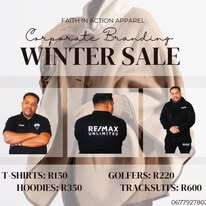 Winter specials on Printed Tees, hoodies and crew neck tops AND CORPORATE BRANDING