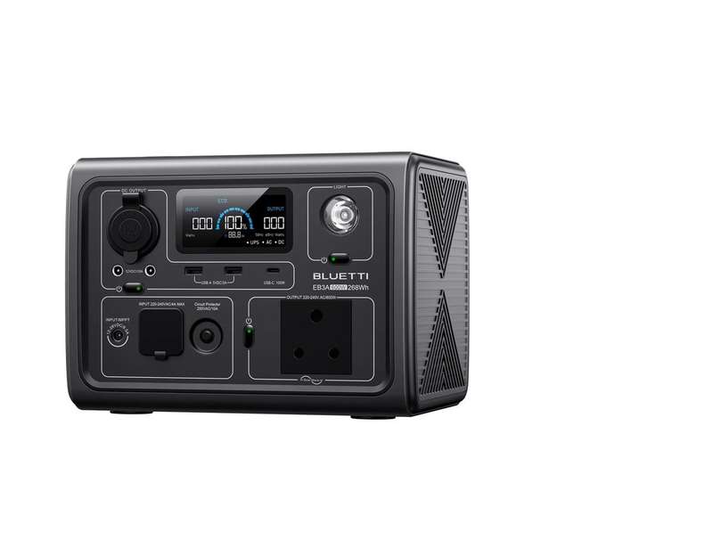 BLUETTI EB3A Portable Power Station | 600W 268Wh - Grade A Refurb