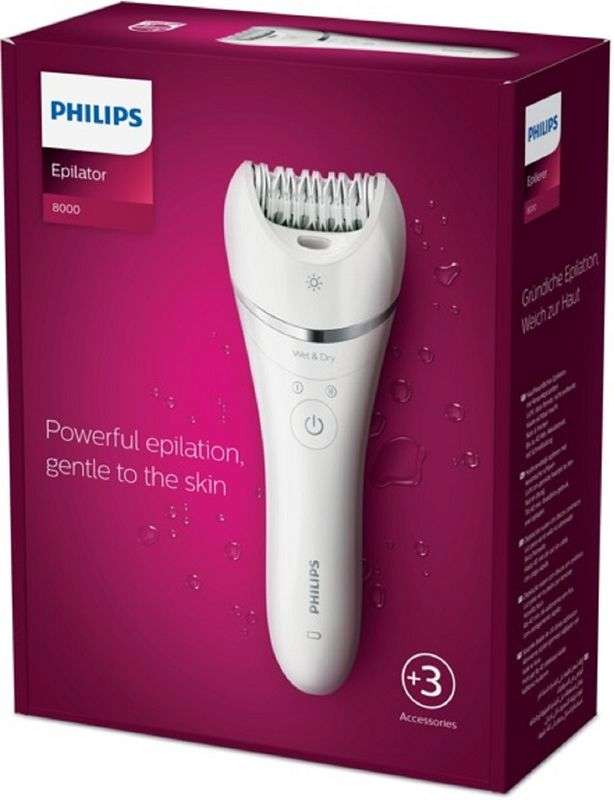Philips 8000 Series Wet & Dry Epilator - Grade A Refurb