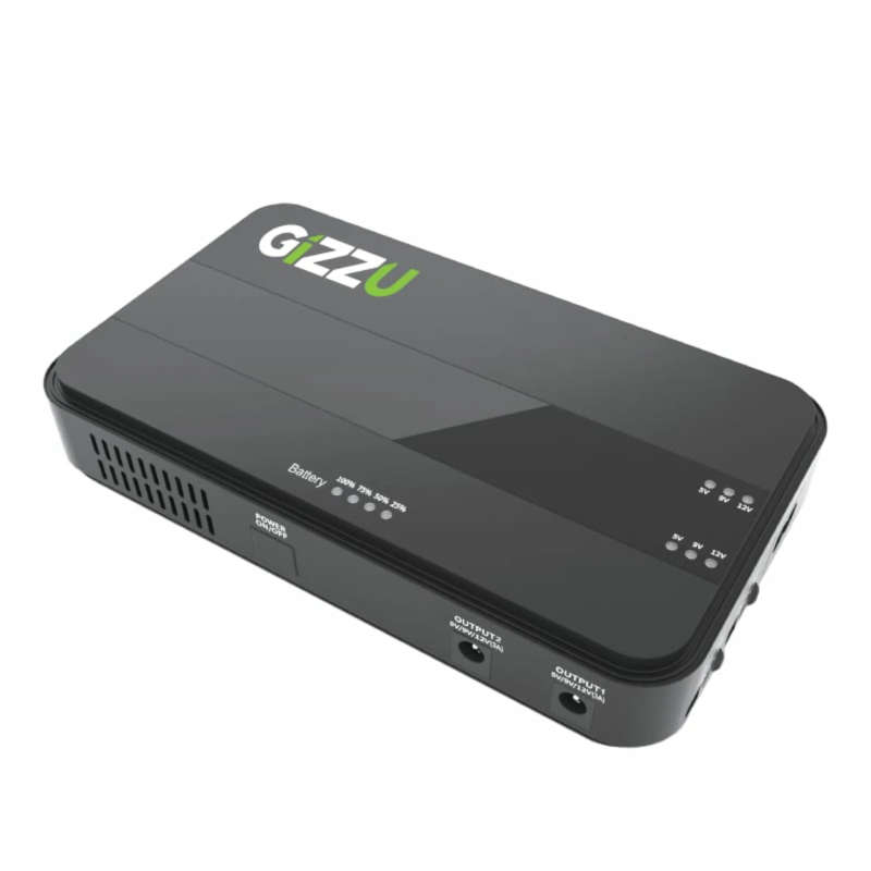 Gizzu 8800MAH Mini Dual DC UPS - Grade A Refurb