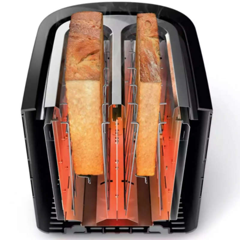 Philips  Viva Collection Toaster 2 Slice - Silver & Black - Brand New