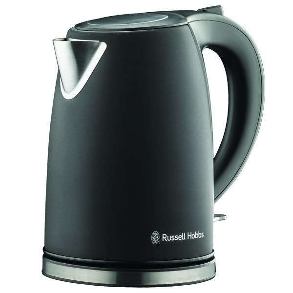Russell Hobbs 1.7L Matt Black Stainless Steel Kettle RHCK08 - Grade A Refurb