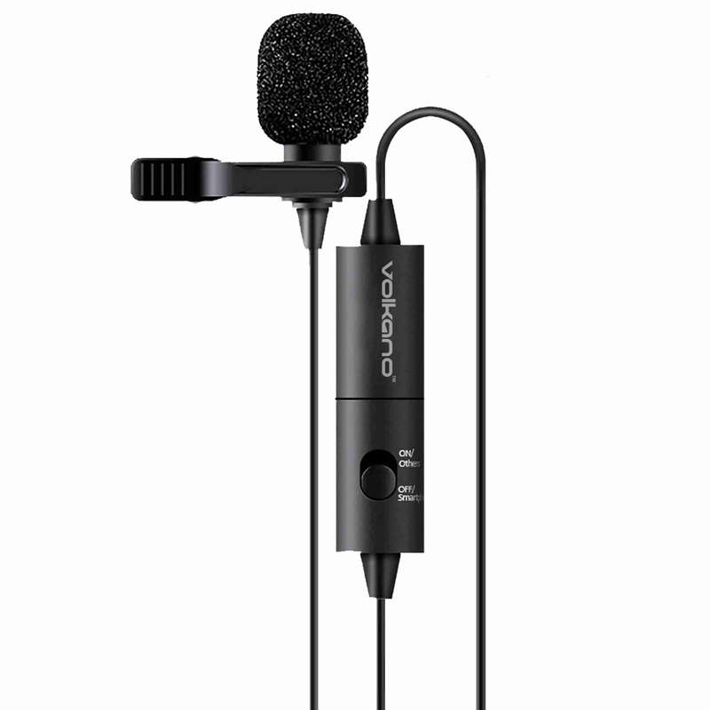 Volkano Clip Pro series 3.5mm Microphone - VK-6508-BK - Brand New