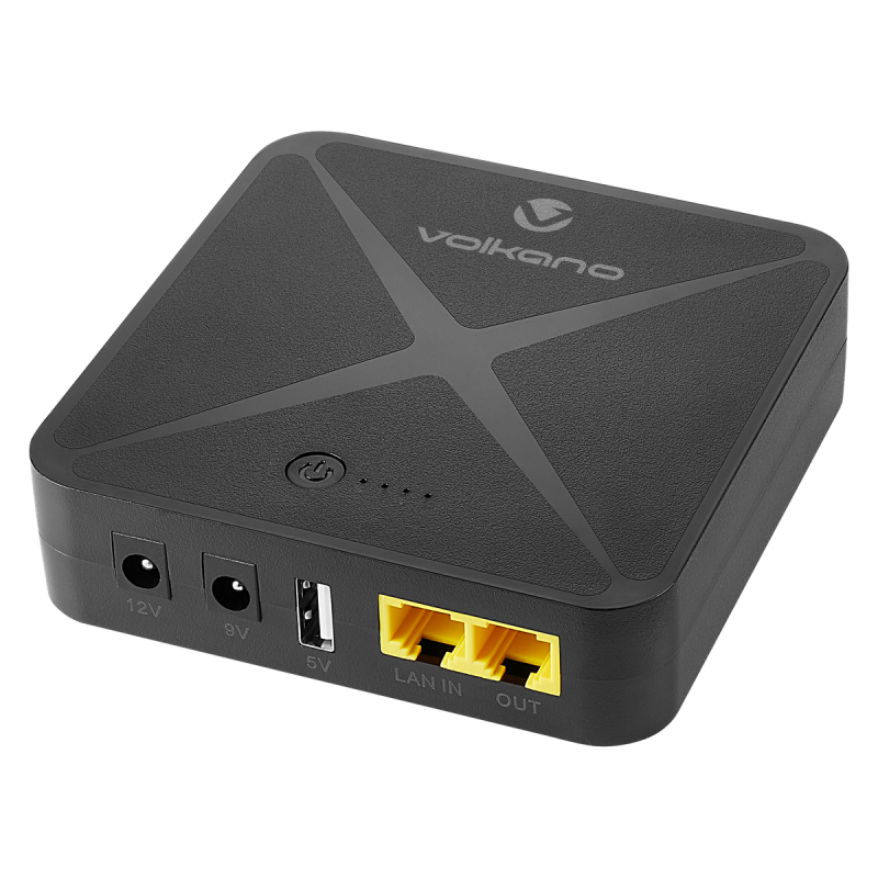 Volkano Sustain Series Mini UPS - VK-9101-BK - Brand New