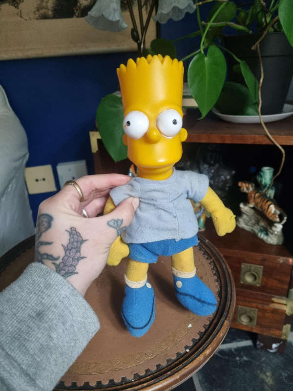 1990 Bart Simpson Plush Doll collectible