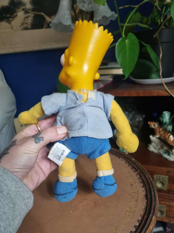 1990 Bart Simpson Plush Doll collectible