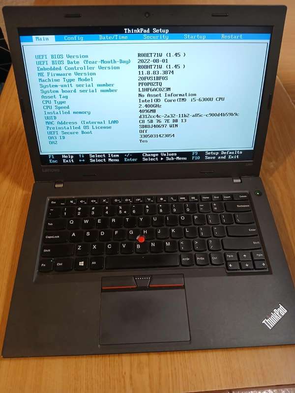 Lenovo ThinkPad L460 Laptop  i5 6th gen - With Pro Dock