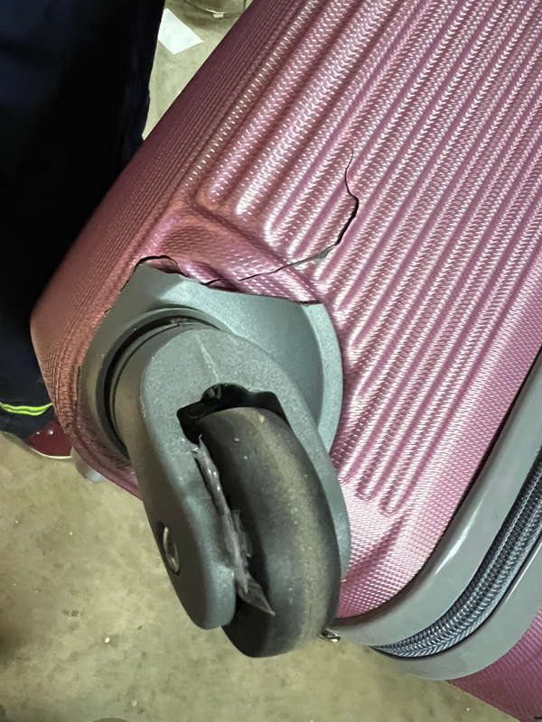 3 Piece Hard Outer Shell Luggage Set - Rose Pink