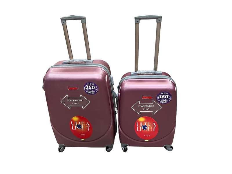 Expander 360° 2 Piece Hard Outer Shell Luggage Set - ROSE PINK