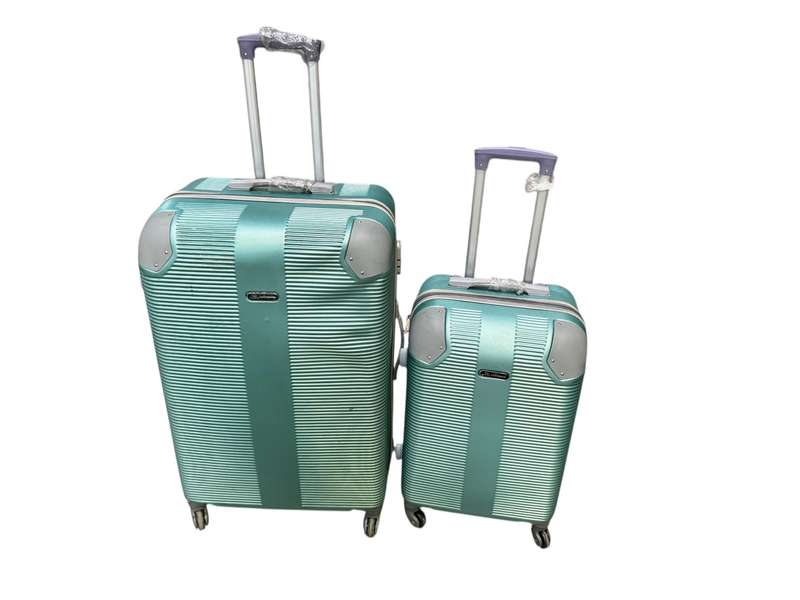 2 Piece Hard Shell Luggage Set - Apple Green