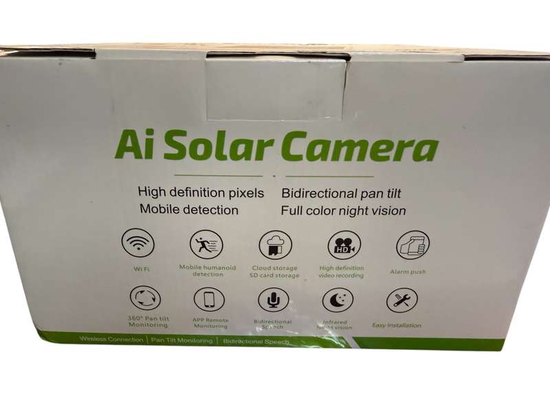 AI Solar Wifi Camera 360 Infrared Night Vision Camera