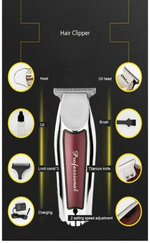 Sokany Professional  Rechargeable Electric Shaver for Men hair clipper - Silver SK-9932