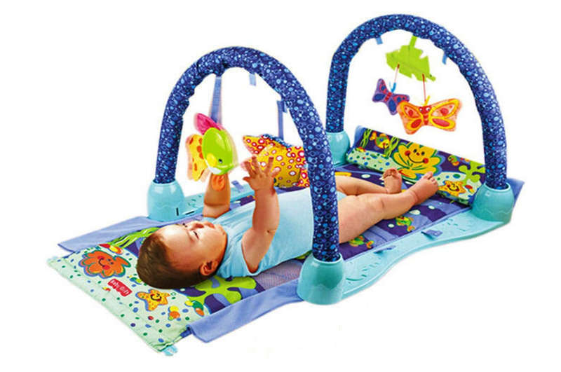 Baby Basket Play Gym Mat - Ocean Multi Colour