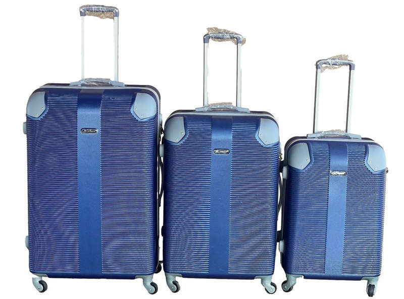 Le Emporer - 3 Piece Luggage Set-Light Weight Suitcase - Navy NEW