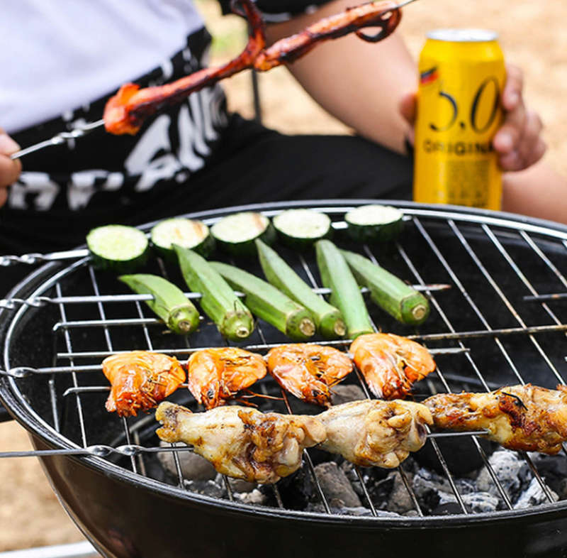18 Piece Stainless Steel Braai BBQ Tool Set Accessories