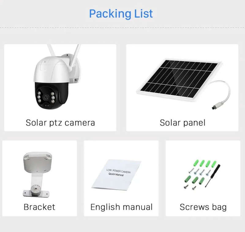 AI Solar Wifi Camera 360 Infrared Night Vision Camera