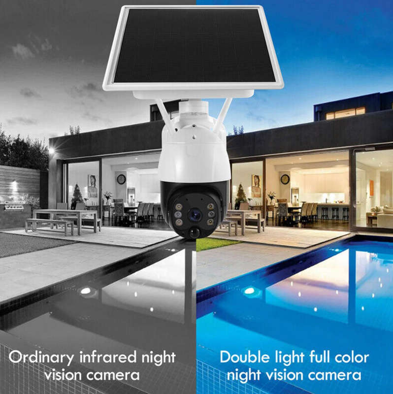 AI Solar Wifi Camera 360 Infrared Night Vision Camera
