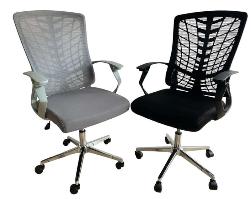 Spiderweb Mesh Office Chair - Ergonomic Comfort & Stylish Design - Black New