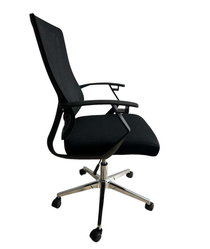 Spiderweb Mesh Office Chair - Ergonomic Comfort & Stylish Design - Black New