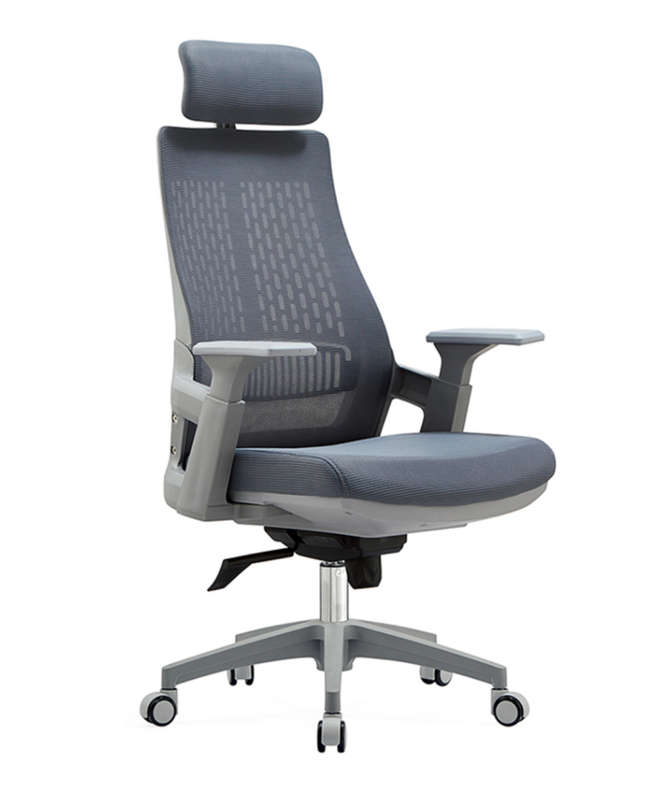 Luxury Ergonomic Home Office Chair - Grey