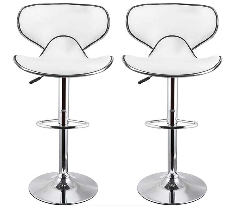 Bar /Kitchen Counter Stools - Set of 2 - White Colour DEMO READ DESCRIPTION