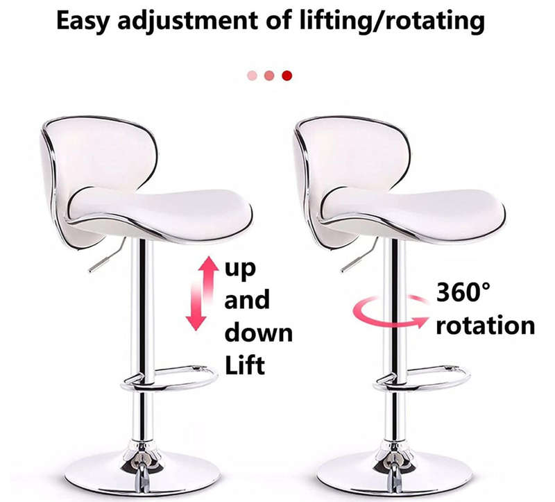 Bar /Kitchen Counter Stools - Set of 2 - White Colour DEMO READ DESCRIPTION