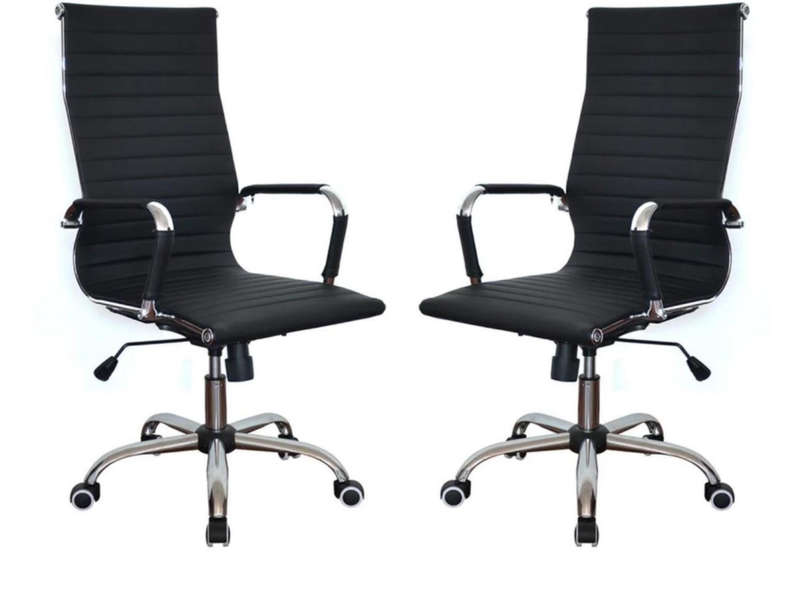 High back office chair in black color by Gen Ems