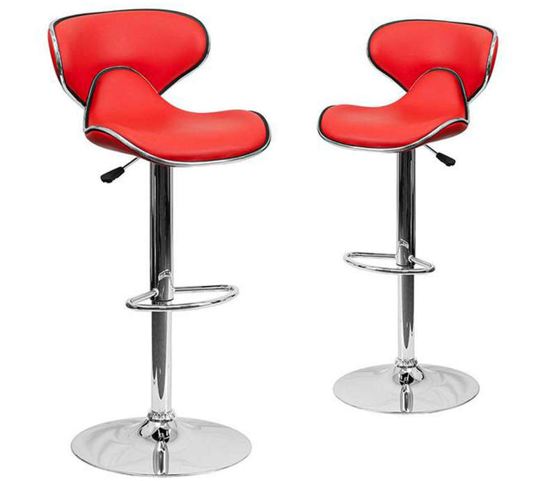 2 Pack Arn Bar Stool -Red DEMO/DISPLAY