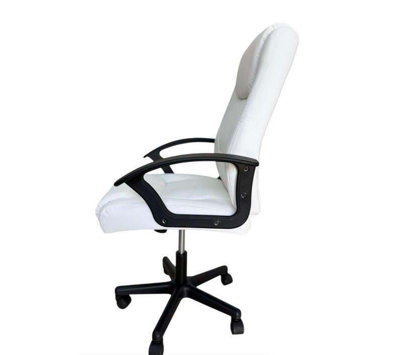 Eay Eay Thing Faux Leather Ergonomic Home Office Chair - White